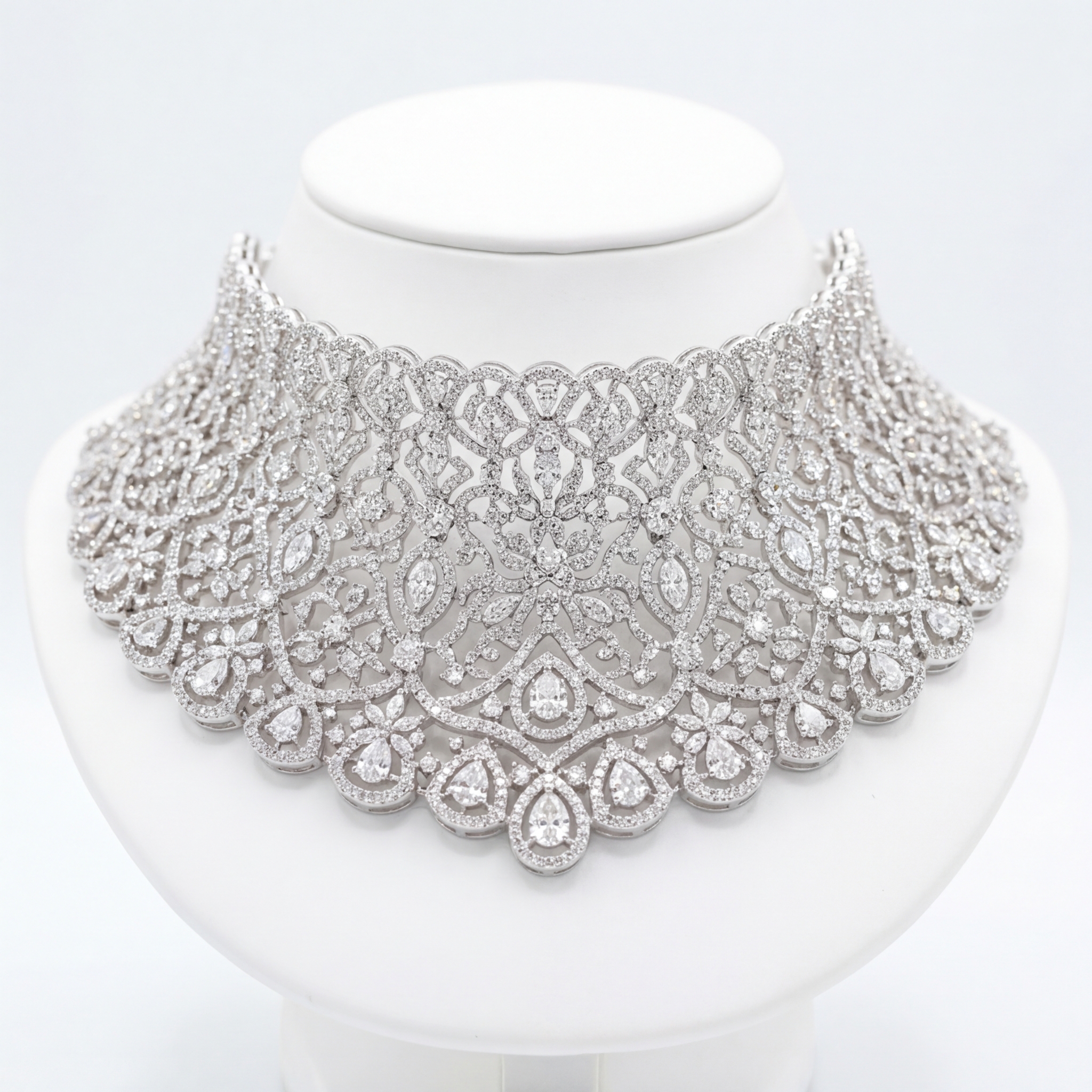 Sterling Silver Bridal Choker